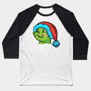 Christmas Jungle Face Crocodile Baseball T-Shirt